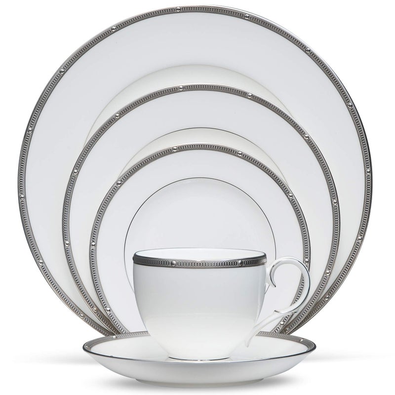 Noritake Rochelle Platinum - 5 piece place setting, White - Image 1